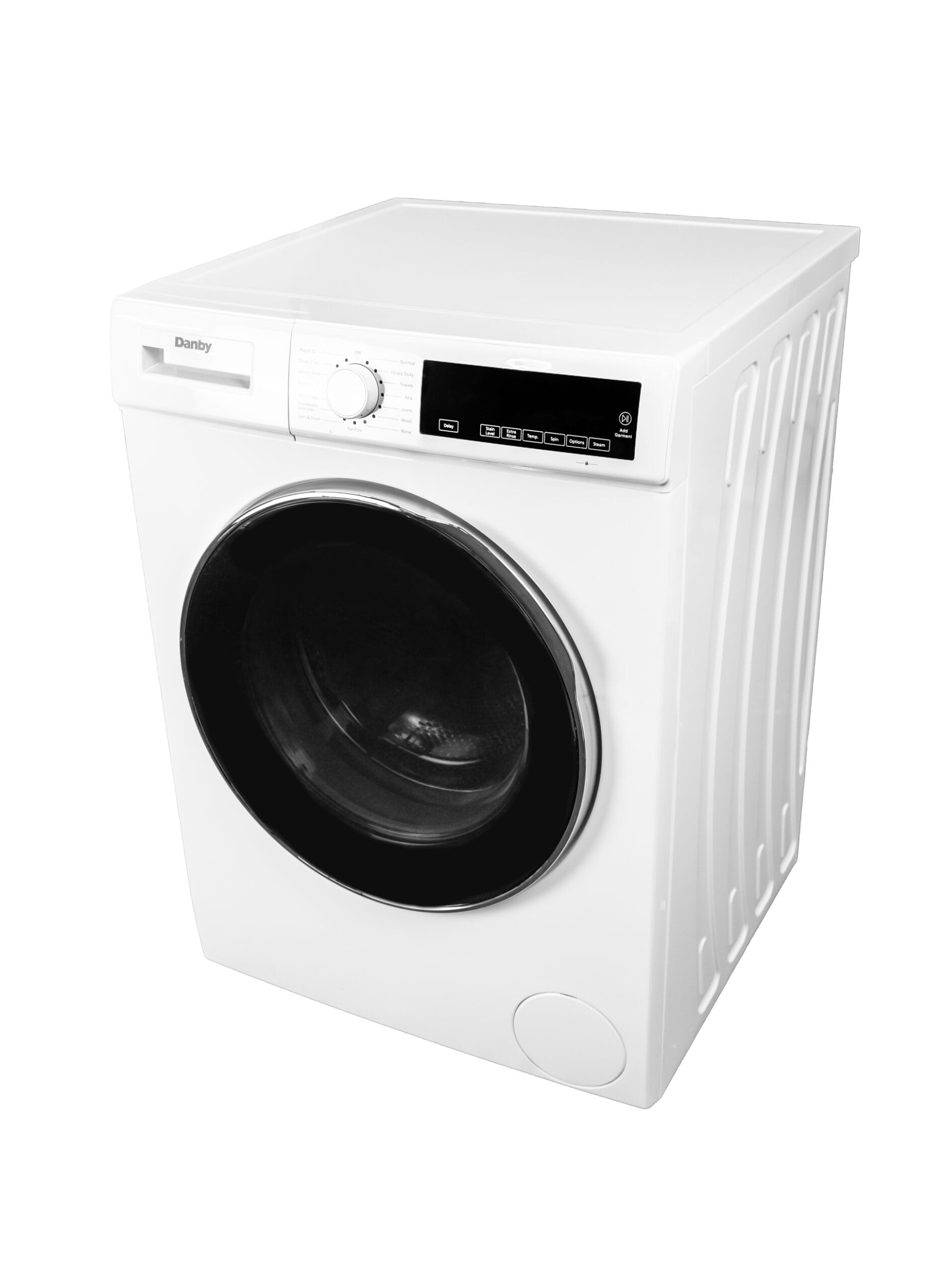 DWM022D3WDB Danby 24-inch, 2.2 cu. ft. Stackable Front Load Washer with Steam in White