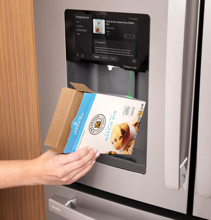 PXD22HYYFS GE Profile™ ENERGY STAR® 22.4 Cu. Ft. Smart Counter-Depth 4-Door French-Door Refrigerator with Kitchen Assistant™