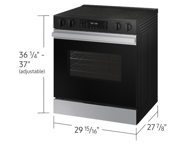 Samsung NSE6DG8100SR Bespoke 6.3 cu. ft. Smart Slide-In Electric Range with Precision Knobs in Stainless Steel