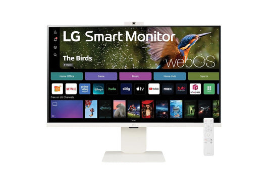 Lg 32SR85UW 32 Inch 4K UHD IPS Smart Monitor with webOS and Built-in FHD Webcam
