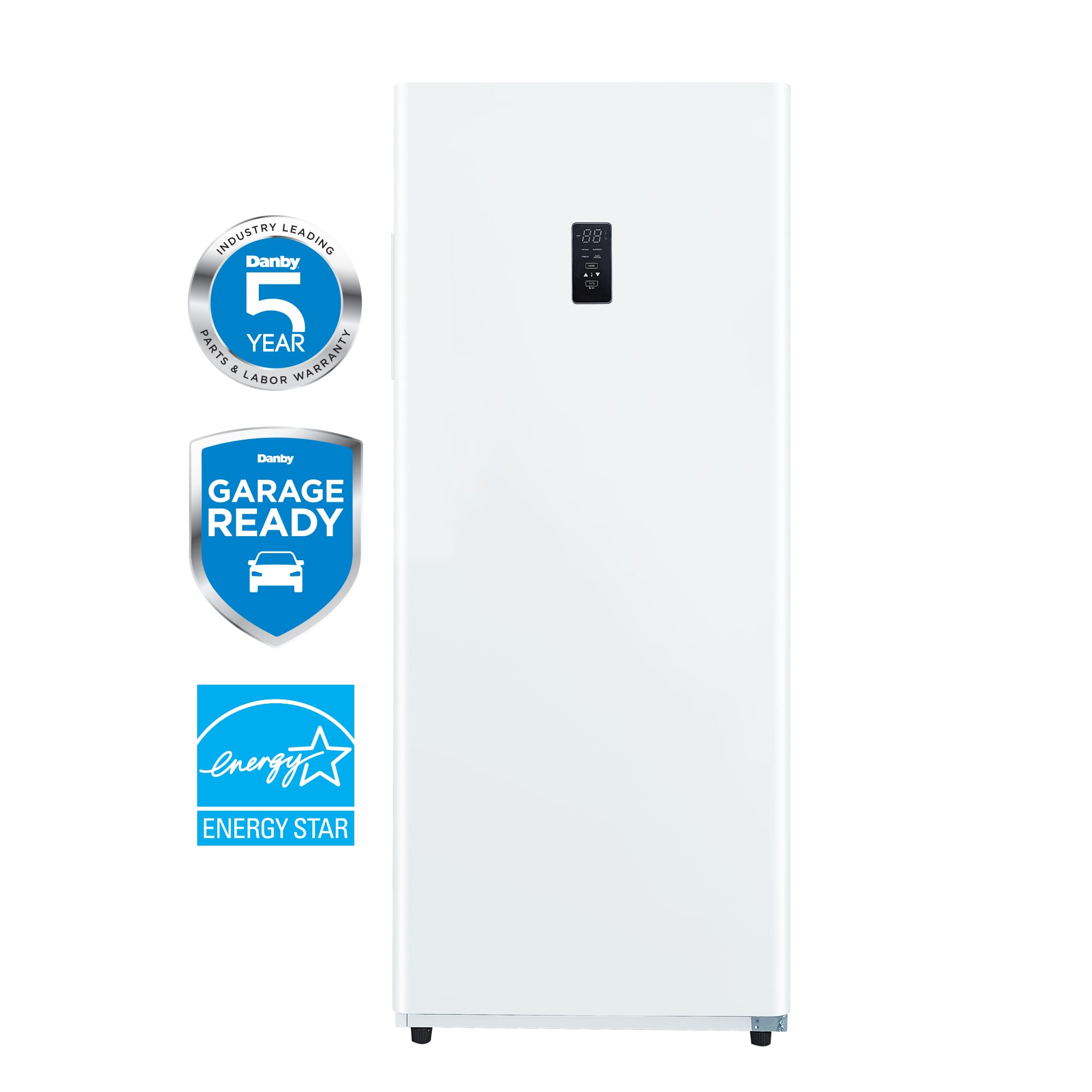 DUF140A1WDB Danby 14.0 cu. ft. Frost Free Convertible Upright Freezer in White