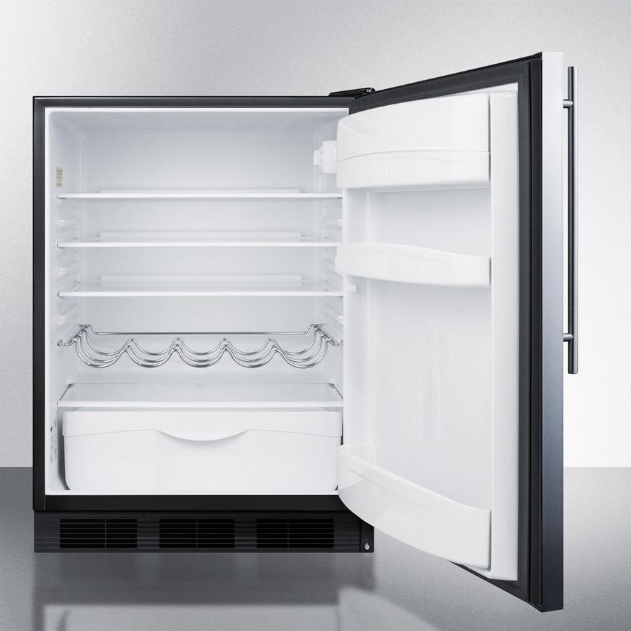 Summit FF63BKSSHVADA 24" Wide All-refrigerator, ADA Compliant