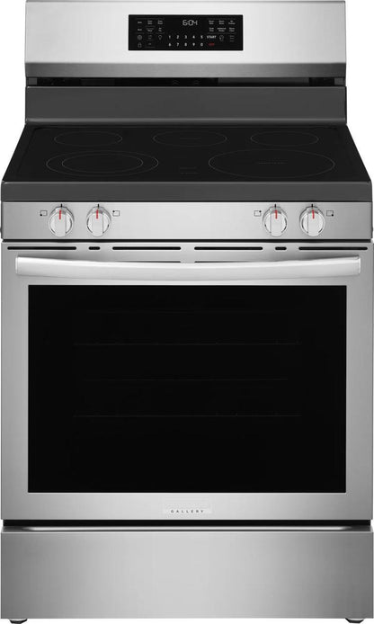 Frigidaire GCRE3070BF 30" Rear Control Electric Range with Stone-Baked Pizza