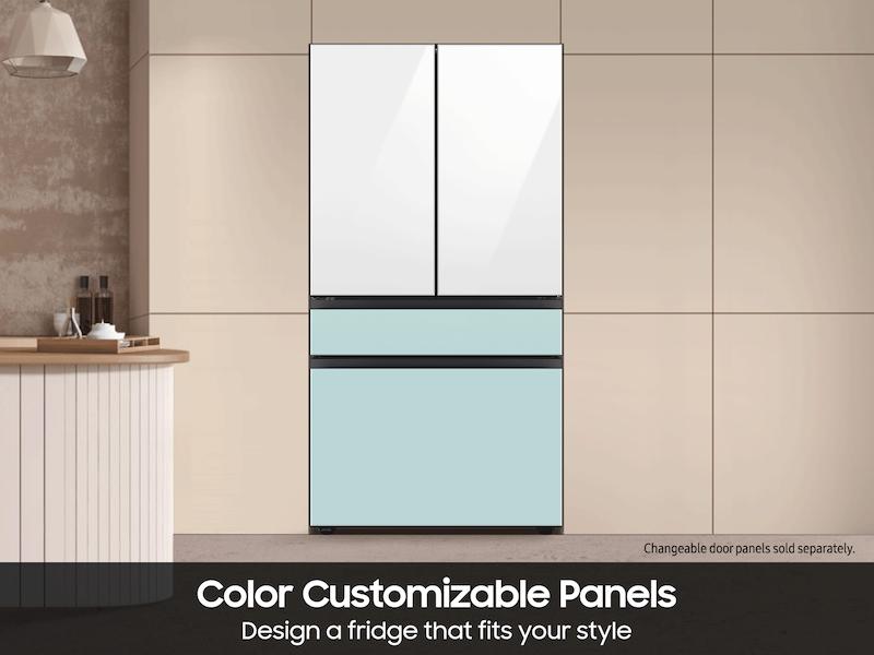 Samsung RF70F23DER Bespoke 23 cu. ft. Counter Depth 4-Door French Door Refrigerator with Inner Beverage Center™ & FlexZone™ Drawer in Stainless Steel