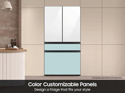 Samsung RF70F23DER Bespoke 23 cu. ft. Counter Depth 4-Door French Door Refrigerator with Inner Beverage Center™ & FlexZone™ Drawer in Stainless Steel