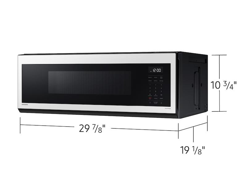 Samsung 1.1 cu. ft. Bespoke Smart SLIM Over-the-Range Microwave with 400 CFM Hood Ventilation, Wi-Fi