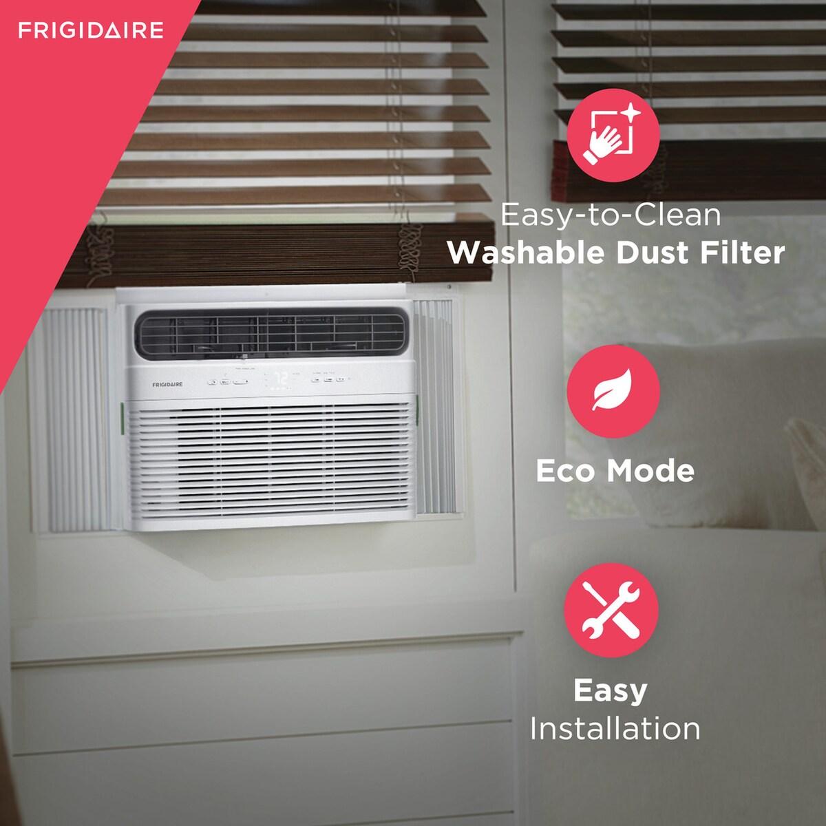 Frigidaire FHWH124WB2 12,000 BTU Window Room Air Conditioner with Supplemental Heat
