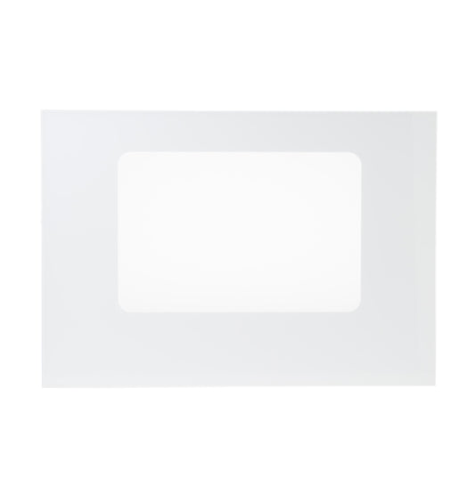 Ge Appliances WB56T10040 Oven outer door glass - white color
