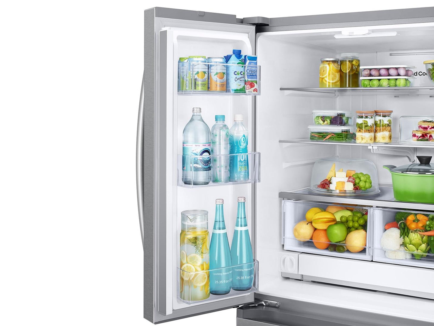Samsung RF25C5A01SR Bespoke AI 3-Door French Door Auto Ice Maker  All-Around Cooling  25 cu.ft.