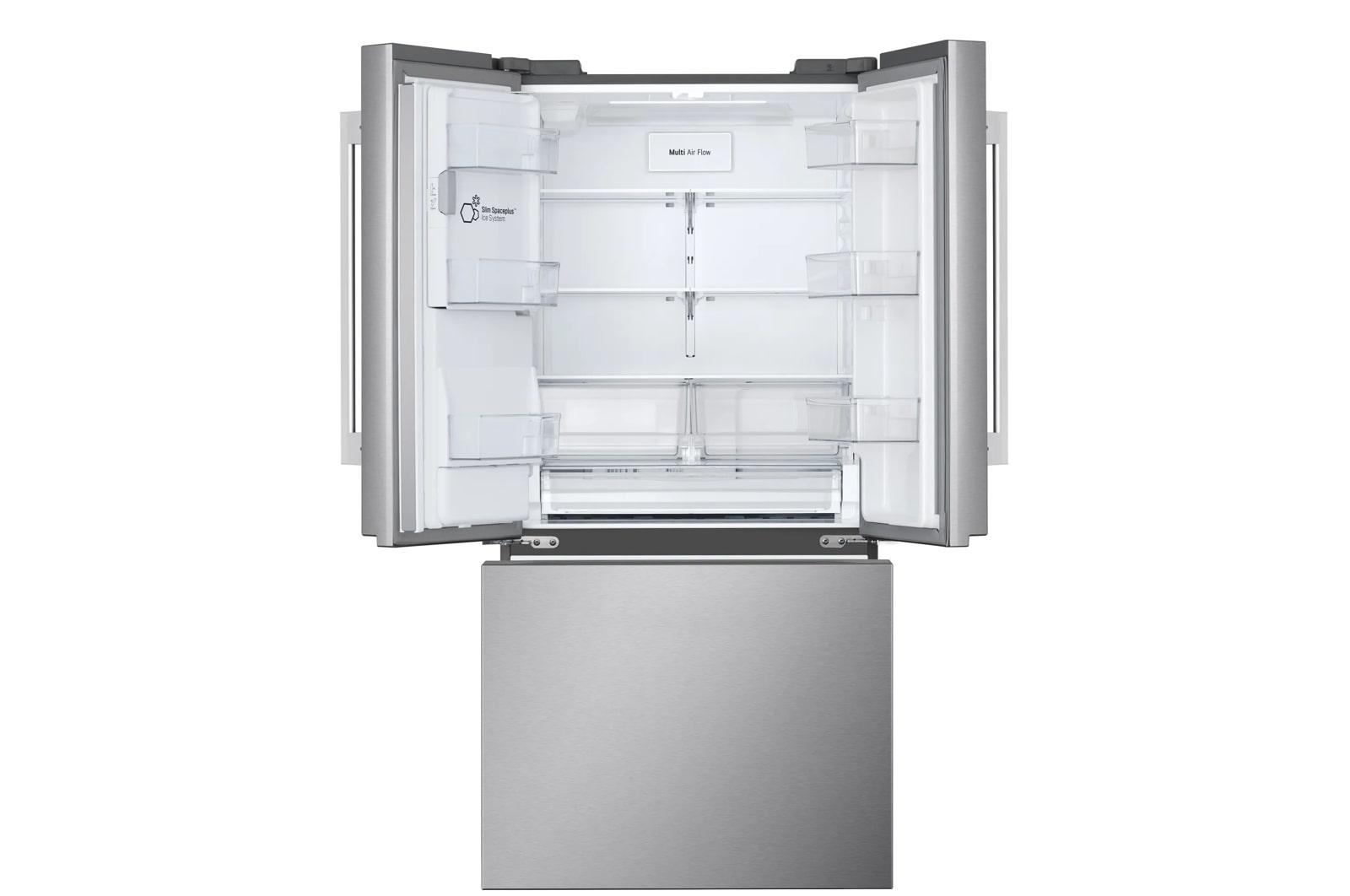 Lg LF25H6330S 25 cu.ft. 3-Door French Door Refrigerator with Hybrid Handle Design and External Ice and Water Dispenser