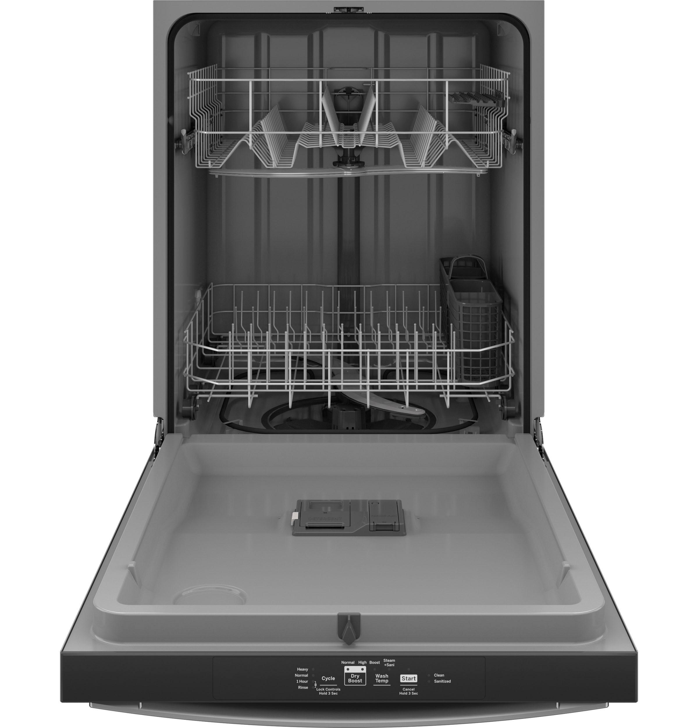 GDT535PYVFS GE® ENERGY STAR® Top Control with Plastic Interior Dishwasher with Sanitize Cycle & Dry Boost