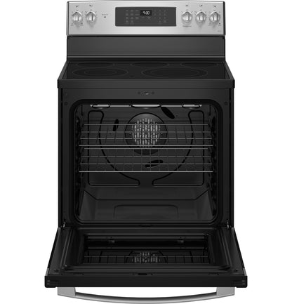 PB900YVFS GE Profile™ ENERGY STAR® 30" Smart Free-Standing Electric Convection Fingerprint Resistant Range with No Preheat Air Fry