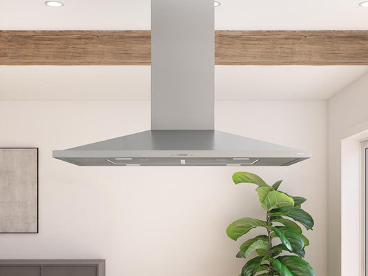 ZAZE42DS Anzio Island, 42in, SS, LED, 600 CFM w/ACT