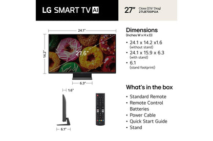 Lg 27LB7000PUA 27 Inch Class LG FHD LB70 Smart TV 2026