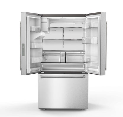 TRF3628FFD Thor Kitchen 36 Inch Professional French Door Refrigerator With Ice and Water Dispenser - Model Trf3628ffd