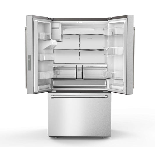 TRF3628FFD Thor Kitchen 36 Inch Professional French Door Refrigerator With Ice and Water Dispenser - Model Trf3628ffd