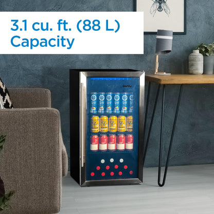 DBC117A2BSSDD6 Danby 3.1 cu. ft. Free-Standing Beverage Center in Stainless Steel