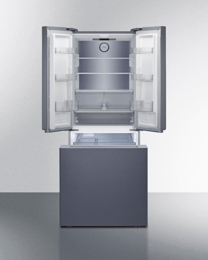 Summit FDRD175SSIM 30" Wide French Door Bottom-mount Refrigerator-freezer