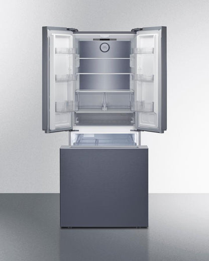 Summit FDRD175SSIM 30" Wide French Door Bottom-mount Refrigerator-freezer