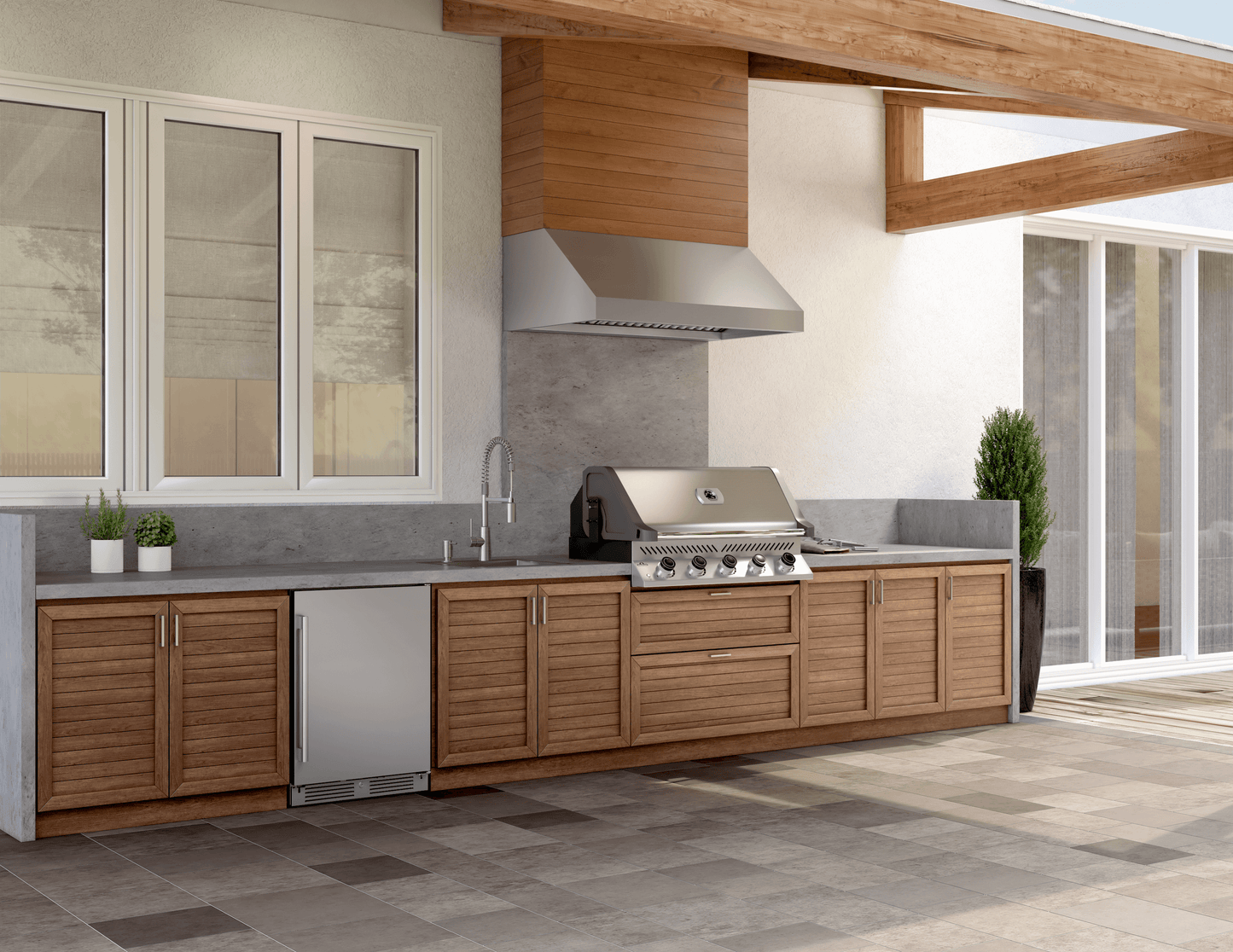 Zephyr AK7848CS Cypress Wall Outdoor, 48in, LED, SS, 1200 CFM