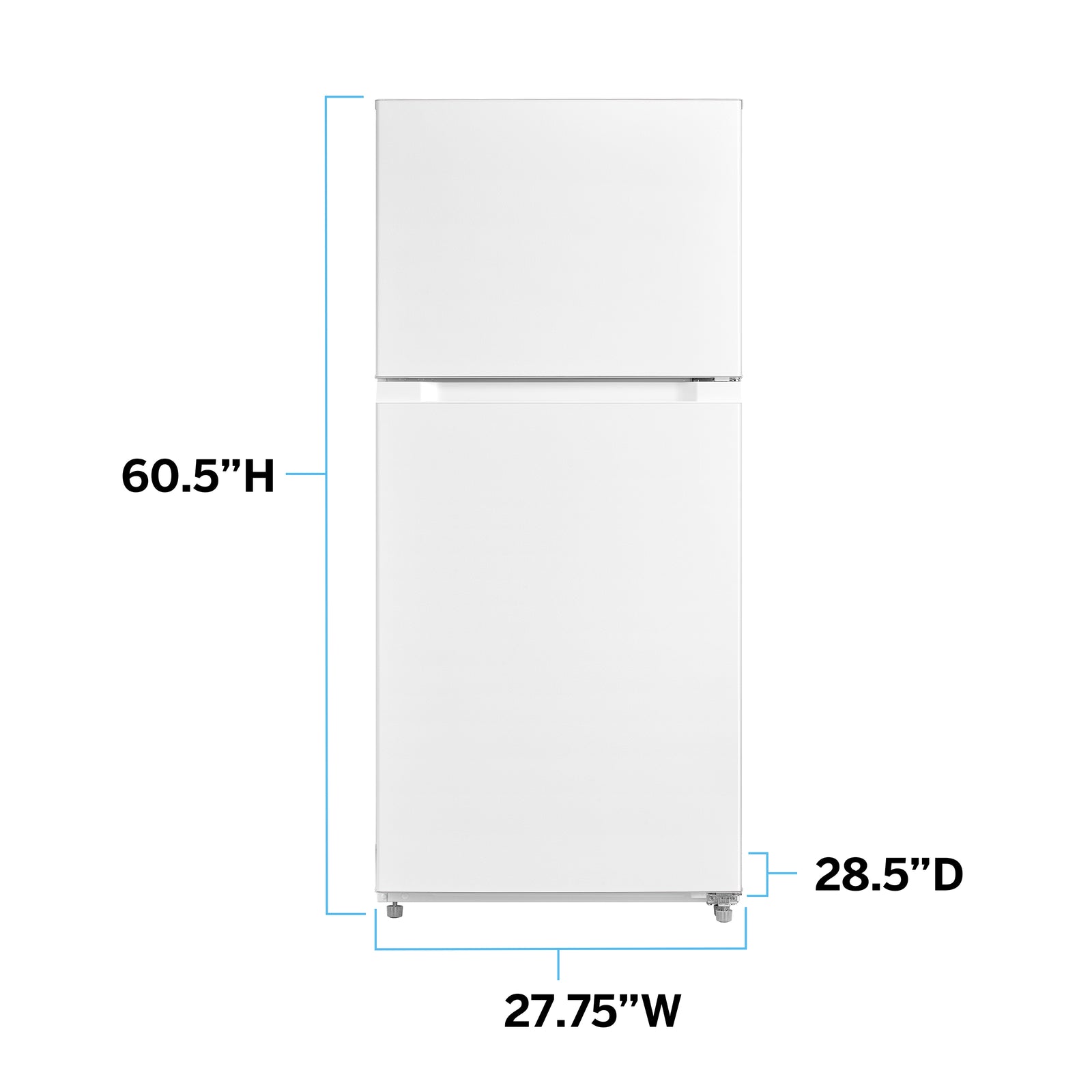 FF14D0W4 Avanti Frost Free Top Freezer Refrigerator - White / 14 cu. ft.