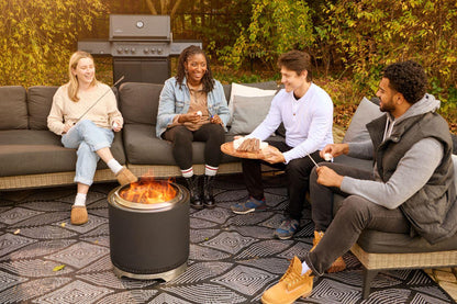 Napoleon Bbq NWFPMTIPHM Timberwolf Smokeless Fire Pit 18-inch, Matte Black , Wood, Matte/Matt Black