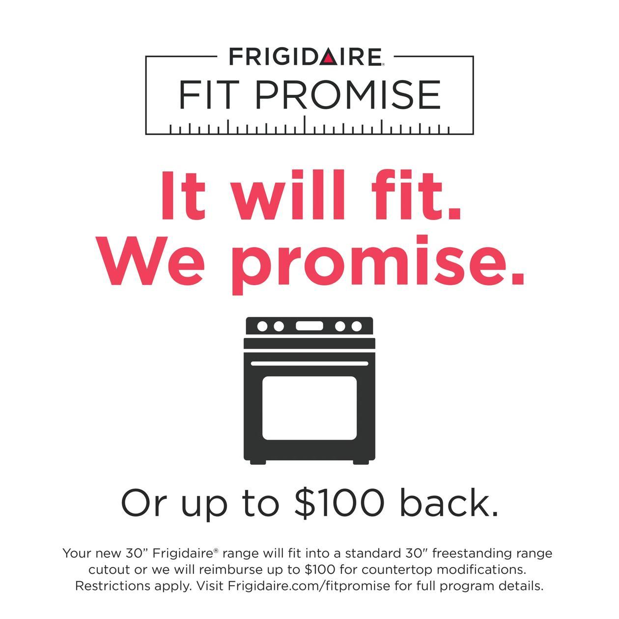 Frigidaire PCFE3085BF 30" Electric Range with Stone-Baked Pizza