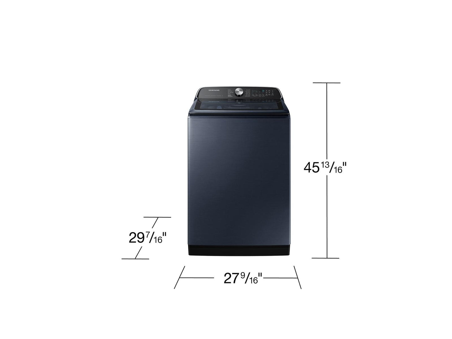 Samsung WA54CG7150AD Top Load Washer Pet Care Solution  Super Speed Wash  5.4 cu.ft.