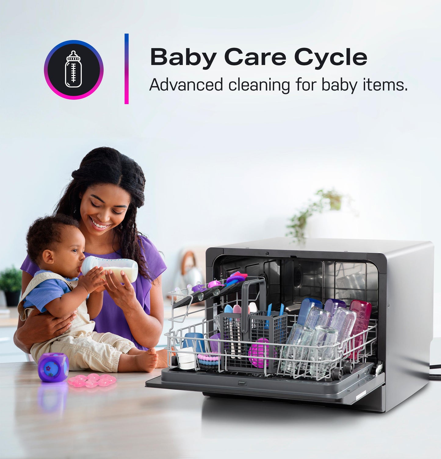 PZF560HGWBB GE Profile™ ENERGY STAR® Smart Compact Dishwasher for Countertop or Built-In