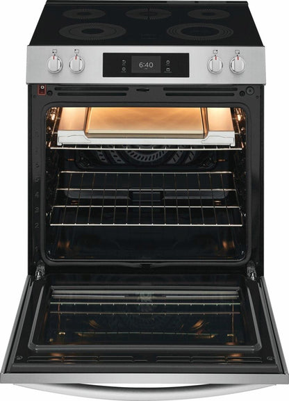 Frigidaire GCFE3070BF 30" Electric Range with Stone-Baked Pizza