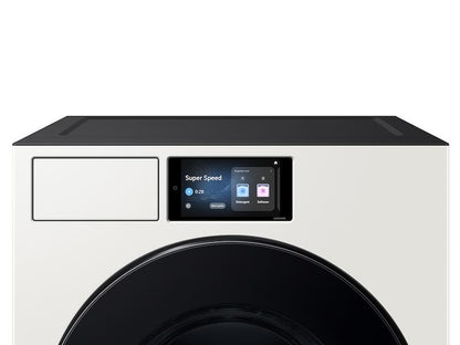 Samsung WF90F53ADY 5.3 cu. ft. Bespoke AI Ultra Capacity Front Load Washer with AI Home and AI OptiWash+ in Ivory