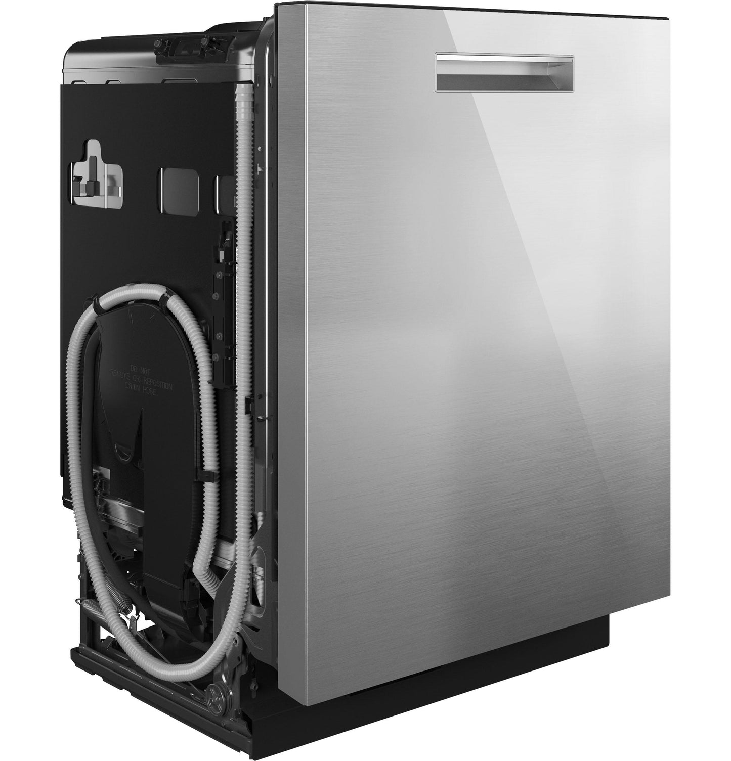 Cafe CDP888M5VS5 CAF(EBACK)™ CustomFit ENERGY STAR Stainless Interior Smart Dishwasher with Ultra Wash Top Rack and LED Lights, 39 dBA in Platinum Glass