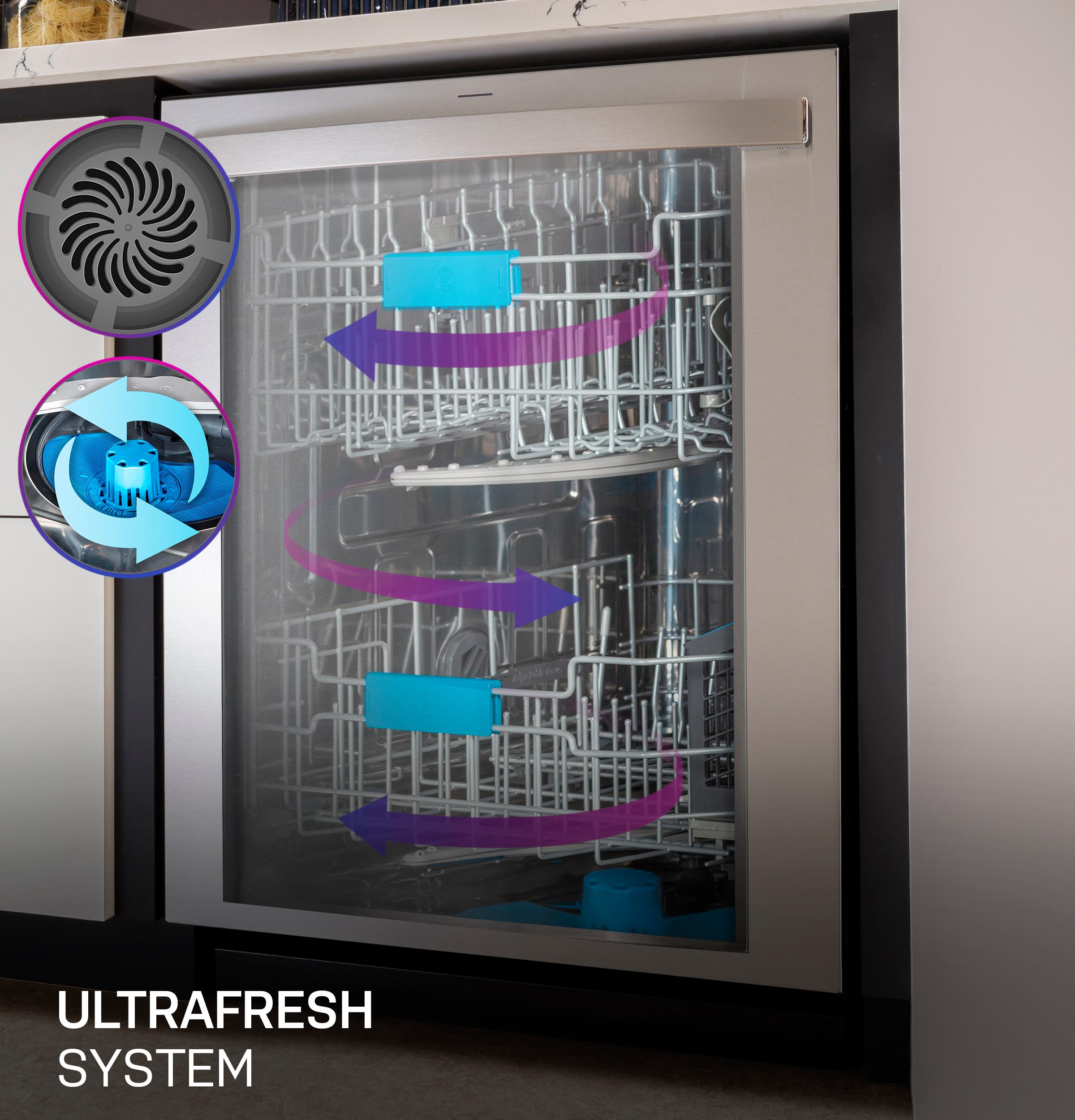 GE Profile™ ENERGY STAR Smart UltraFresh System Dishwasher with Microban™ Antimicrobial Technology with Deep Clean Washing 3rd Rack, 39 dBA