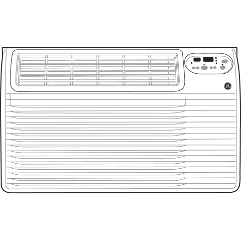 AJCQ12ACE GE® 115 Volt Built-In Cool-Only Room Air Conditioner