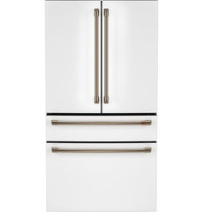 Cafe CGE29DP4TW2 Caf(eback)™ ENERGY STAR® 28.7 Cu. Ft. Smart 4-Door French-Door Refrigerator With Dual-Dispense AutoFill Pitcher