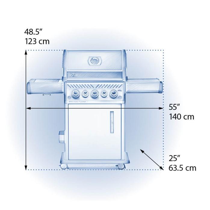 Napoleon Bbq RSE425RSIBNSS1 Rogue SE 425 RSIB with Infrared Side and Rear Burners , Natural Gas, Stainless Steel