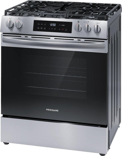Frigidaire FCFG3082BS 30" Front Control Gas Range with Air Fry