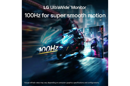 Lg 34U650AB 34 Inch UltraWide™ WQHD IPS 100Hz USB-C PD 96W Computer Monitor with Built-in KVM/Power