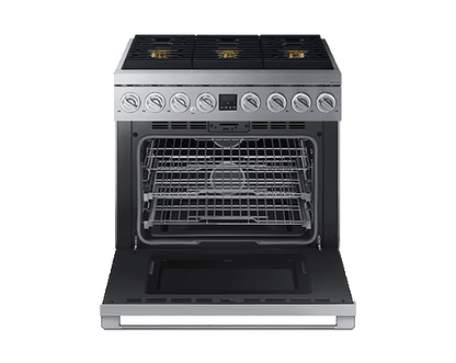 Dacor DOP36T86GLS Transitional 36" Gas Range, Silver Stainless Steel, Natural Gas/Liquid Propane