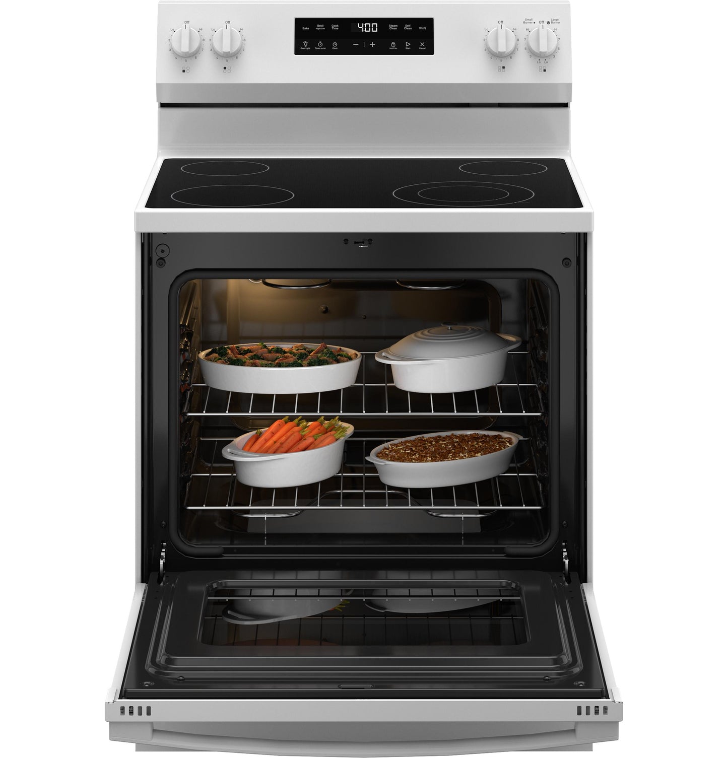 GRF400PVWW GE® ENERGY STAR® 30" Free-Standing Electric Range