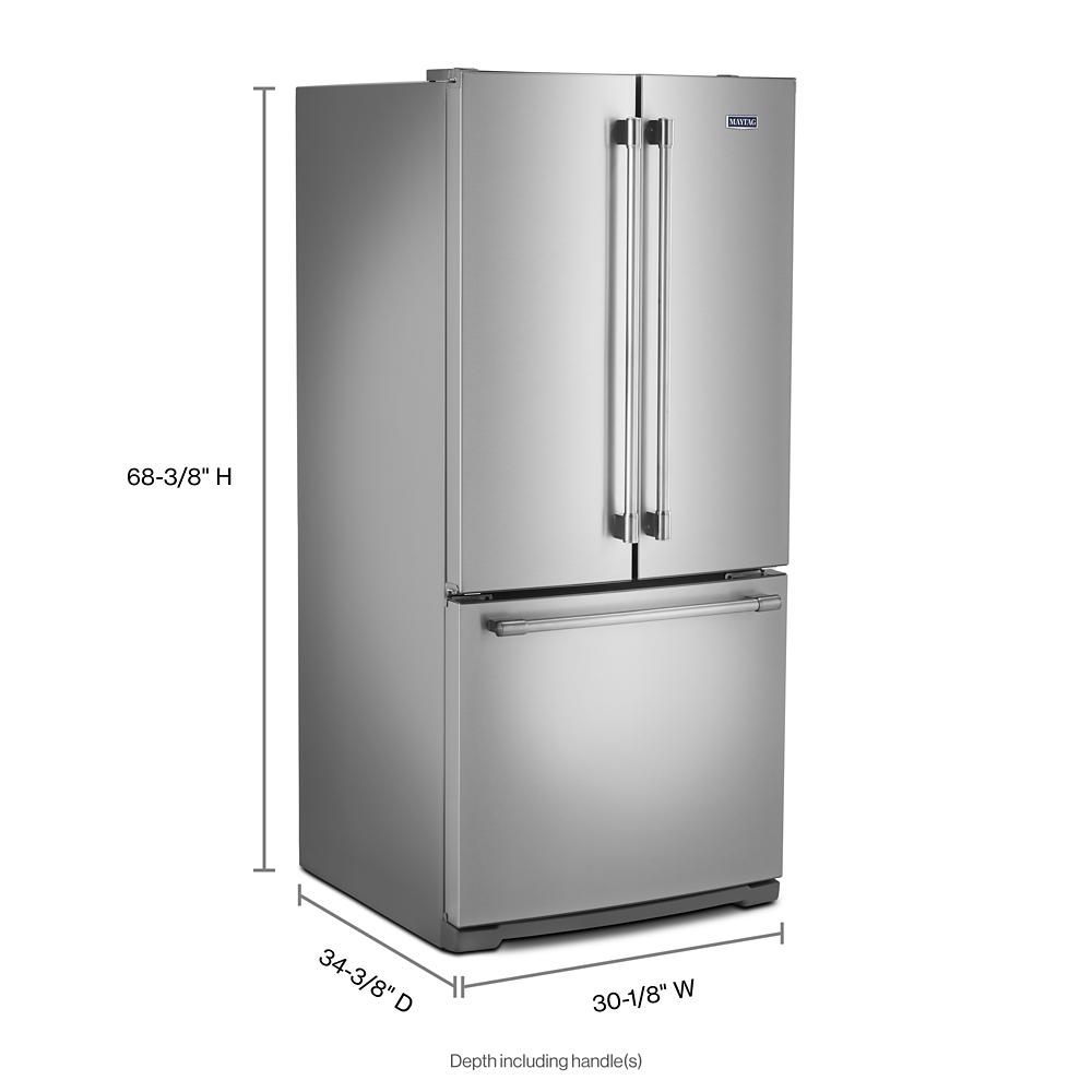 Maytag MFF2055FRZ 30-Inch Wide French Door Refrigerator - 20 Cu. Ft.