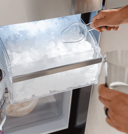 PAE28BYTFS GE Profile™ ENERGY STAR® 28.3 Cu. Ft. Quad-Door Refrigerator with Dual-Dispense AutoFill Pitcher