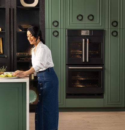 Cafe CTD90FP3ZD1 CAF(EBACK)™ Professional Series 30" Smart Built-In Convection French-Door Double Wall Oven