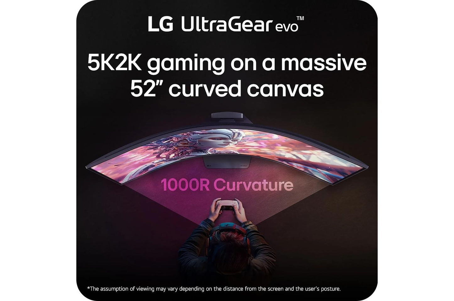 Lg 52G930BB 52 Inch UltraGear™ evo, The World's Largest 5K2K 240Hz 1000R Curved Gaming Monitor