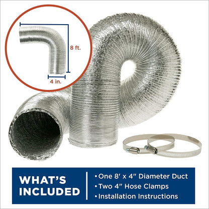 Ge Appliances PM08X10085 Flexible Aluminum 8' Transition Duct