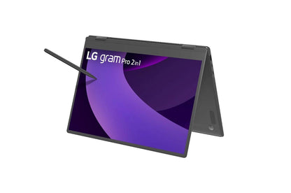 16T90TPKAPB2U1 LG gram Pro 2-in-1 16 Inch, Windows 11 Pro, Lightweight Laptop, Intel® Core™ Ultra 5, 16GB RAM, 512 GB SSD, Black