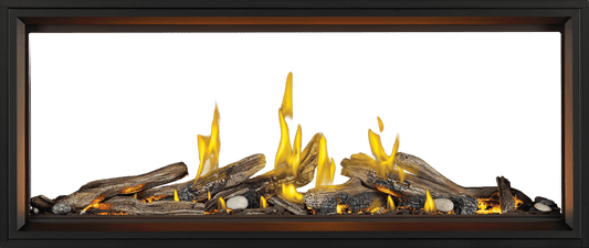 Napoleon Bbq TLV62LN2 Tall Linear Vector 62 See Through with Luminous Logs with Luminous Logs