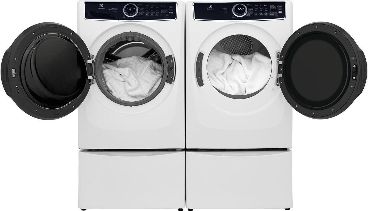 ELFE7637AW Electrolux Front Load Perfect Steam™ Electric Dryer with Balanced Dry™ and Instant Refresh - 8.0 Cu. Ft.