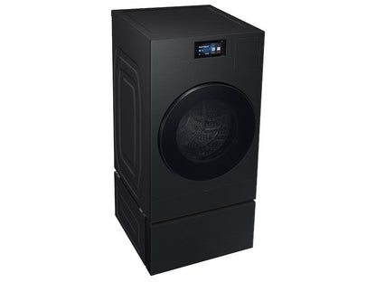 Samsung WE702NB Bespoke AI Laundry Combo™ Pedestal with Storage Drawer in Brushed Black