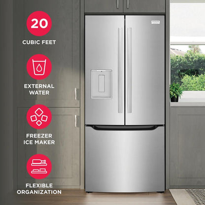 Frigidaire GRFS2023AF 20 Cu. Ft. Standard-Depth French Door Refrigerator
